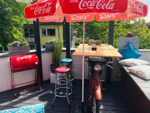 Coca-Cola Style Dachterrasse